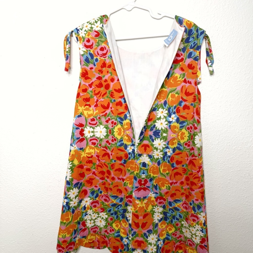 Bella Bliss girls floral tropical multicolor retro dress size 8 - Picture 7 of 9